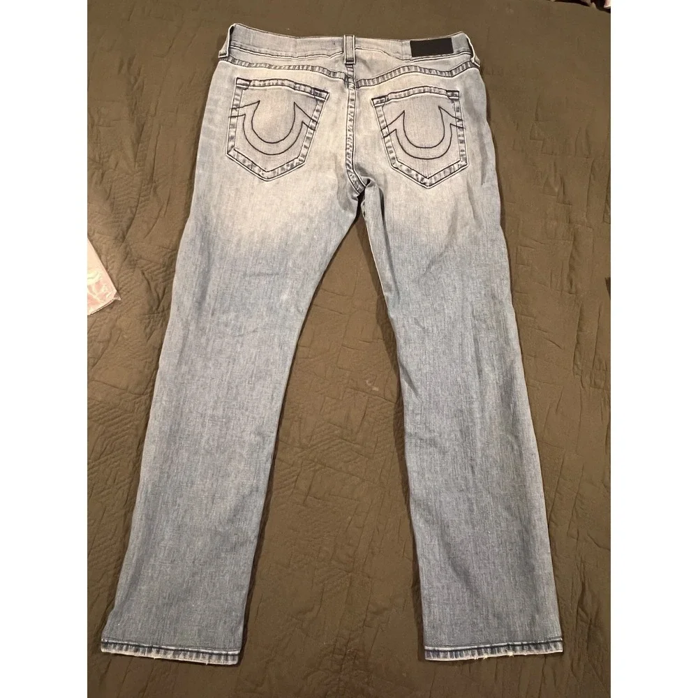 True Religion Men's Blue Jeans 36w The Ricky Style